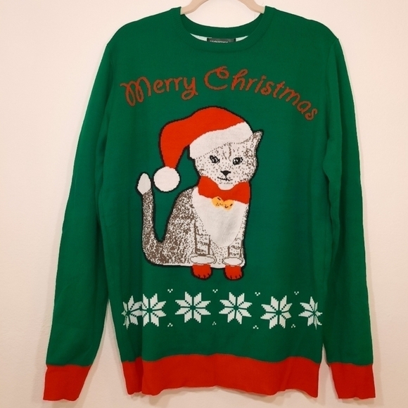 Uideazone Christmas Cat Sweater L - Picture 1 of 5